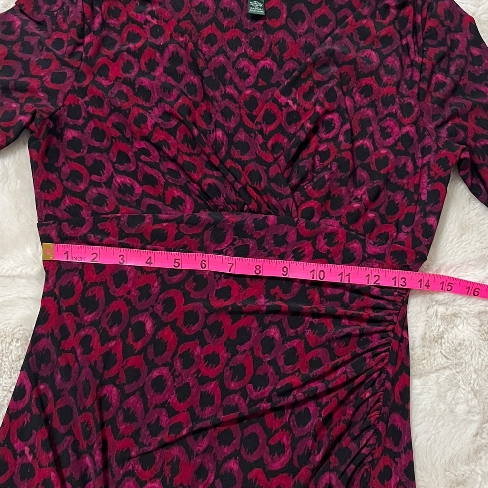 Ralph Lauren Black and Red Midi Dress - Picture 7 of 11